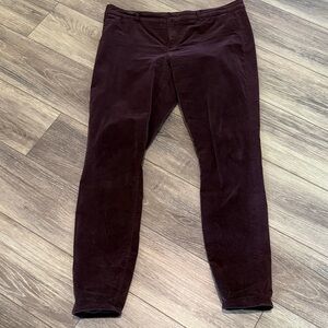 Kut from the Kloth Deep Burgundy Skinny Pants